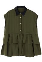 【アドーア/ADORE】のドライタッチジョーゼットブラウス 人気、トレンドファッション・服の通販 founy(ファニー) ファッション Fashion レディースファッション Fashion for Women トップス・カットソー Cut & Sew Tops キャミソール&ノースリーブ Camisoles & Sleeveless Tops シャツ・ブラウス・オフィスカジュアル Elegant Blouses & Button-Ups おすすめ Recommended / Our Picks ストレッチ Stretch, Stretchy Fabric セットアップ Set-Up, Coordinated Outfit ノースリーブ Sleeveless, No-Sleeve ペプラム Peplum, Flared Hem ビジネス 仕事 通勤 Business / Work / Commuting thumbnail カーキ|ID: prp329100004572986 ipo3291000000032905124