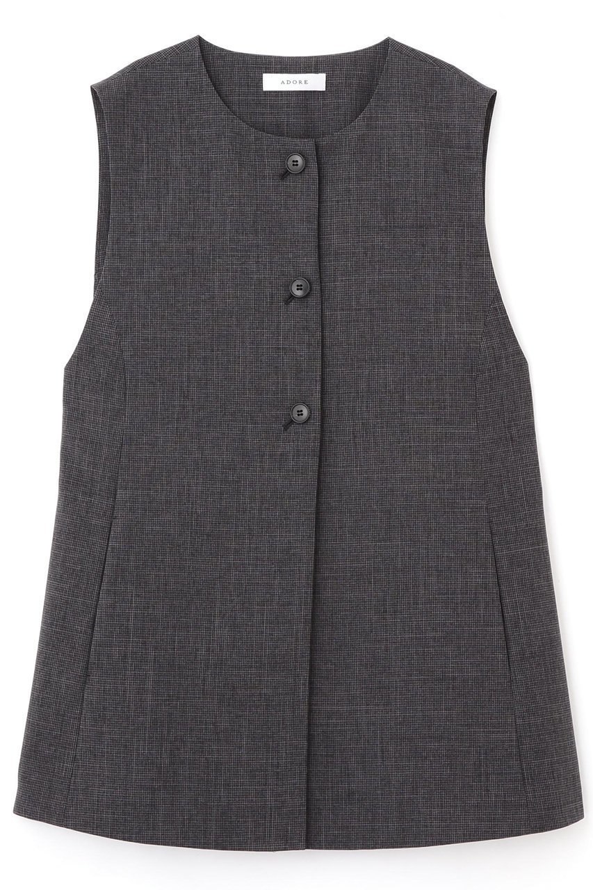 【アドーア/ADORE】のファンクショナルドライクロスブラウス インテリア・キッズ・メンズ・レディースファッション・服の通販 founy(ファニー) 　ファッション　Fashion　レディースファッション　Fashion for Women　トップス・カットソー　Cut & Sew Tops　キャミソール&ノースリーブ　Camisoles & Sleeveless Tops　シャツ・ブラウス・オフィスカジュアル　Elegant Blouses & Button-Ups　おすすめ　Recommended / Our Picks　セットアップ　Set-Up, Coordinated Outfit　ノースリーブ　Sleeveless, No-Sleeve　ポケット　Pocket, Pocket Detail　エレガント 上品　Elegant　グレー|ID: prp329100004572988 ipo3291000000033745221