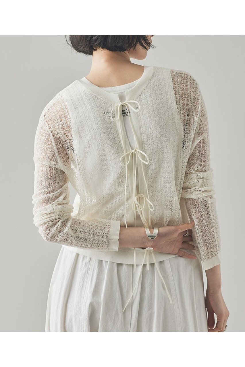 【カレンソロジー/Curensology】のレース編ミニットプルオーバー 人気、トレンドファッション・服の通販 founy(ファニー) 　ファッション　Fashion　レディースファッション　WOMEN　トップス・カットソー　Tops/Tshirt　ニット　Knit Tops　プルオーバー　Pullover　おすすめ　Recommend　なめらか　Smooth　シルク　Silk　ボトム　Bottom　リボン　Ribbon　レース　Race　NEW・新作・新着・新入荷　New Arrivals　透かし　Watermark　 other-1|ID: prp329100004572992 ipo3291000000032363133