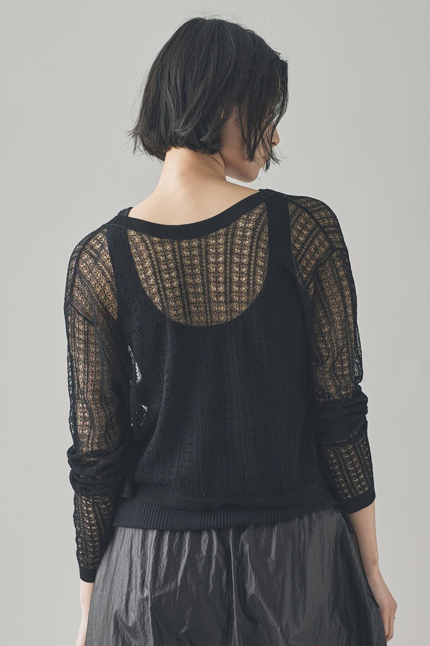 【カレンソロジー/Curensology】のレース編ミニットプルオーバー 人気、トレンドファッション・服の通販 founy(ファニー) 　ファッション　Fashion　レディースファッション　WOMEN　トップス・カットソー　Tops/Tshirt　ニット　Knit Tops　プルオーバー　Pullover　おすすめ　Recommend　なめらか　Smooth　シルク　Silk　ボトム　Bottom　リボン　Ribbon　レース　Race　NEW・新作・新着・新入荷　New Arrivals　透かし　Watermark　other-4|ID: prp329100004572992 ipo3291000000032363139