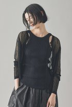 【カレンソロジー/Curensology】のレース編ミニットプルオーバー ブラック|ID:prp329100004572992