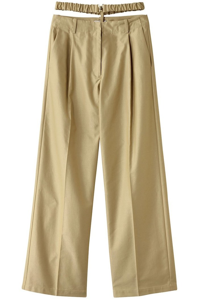 【クラネ/CLANE】の2WAY GATHER BELT PANTS/パンツ インテリア・キッズ・メンズ・レディースファッション・服の通販 founy(ファウニー) https://founy.com/ ファッション Fashion レディースファッション Fashion for Women パンツ Pants & Trousers ギャザー Gathered, Ruffled ストレート Straight, Straight Cut センター Center, Center Line ワイド Wide, Wide Fit |ID: prp329100004572995 ipo3291000000036178802