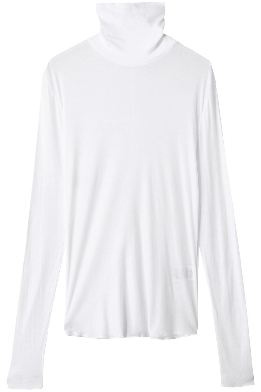 【スリー ドッツ/three dots】のシアー タートルネックTEE インテリア・キッズ・メンズ・レディースファッション・服の通販 founy(ファニー) 　ファッション　Fashion　レディースファッション　WOMEN　トップス・カットソー　Tops/Tshirt　シャツ/ブラウス　Shirts/Blouses　ロング / Tシャツ　T-Shirts　カットソー　Cut and Sewn　タートルネック　Turtleneck　おすすめ　Recommend　シアー　Sheer　シンプル　Simple　スリーブ　Sleeve　タートルネック　Turtleneck　ロング　Long　NEW・新作・新着・新入荷　New Arrivals　ホワイト|ID: prp329100004573009 ipo3291000000032363251