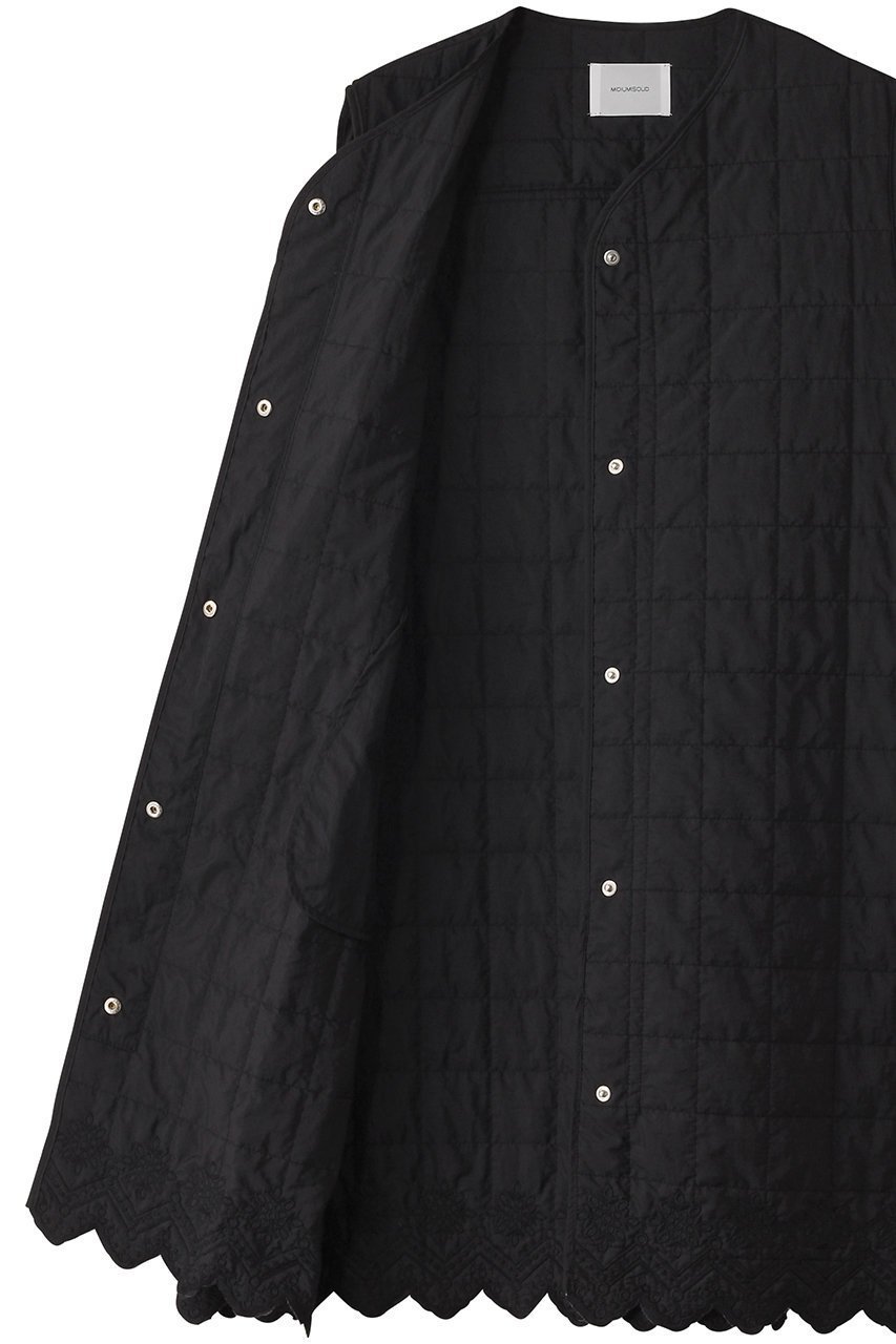 【ミディウミソリッド/MIDIUMISOLID】のembroidery quilting vest.M ベスト 人気、トレンドファッション・服の通販 founy(ファニー) 　ファッション　Fashion　レディースファッション　WOMEN　アウター　Coat Outerwear　ジャケット　Jackets　カットソー　Cut And Sew　キルティング　Quilting　コンビ　Combination　ジャケット　Jacket　ベスト　Vest　レース　Race　NEW・新作・新着・新入荷　New Arrivals　other-6|ID: prp329100004573012 ipo3291000000032363281
