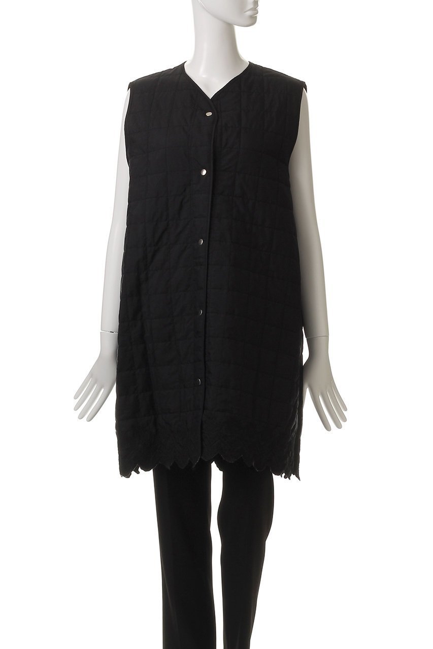 【ミディウミソリッド/MIDIUMISOLID】のembroidery quilting vest.M ベスト 人気、トレンドファッション・服の通販 founy(ファニー) 　ファッション　Fashion　レディースファッション　Fashion for Women　アウター　Coat / Outerwear Collection　レディースジャケット・軽アウター　Jackets　カットソー　Cut and Sewn Top　キルティング　Quilted, Quilting　コンビ　Combo, Combination Style　ジャケット　Jacket, Outerwear　ベスト　Vest, Waistcoat　レース　Lace, Lace Fabric　other-2|ID: prp329100004573012 ipo3291000000035064770