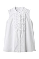 【アナイ/ANAYI】のタイプライターノースリフリル ブラウス ホワイト|ID:prp329100004573019