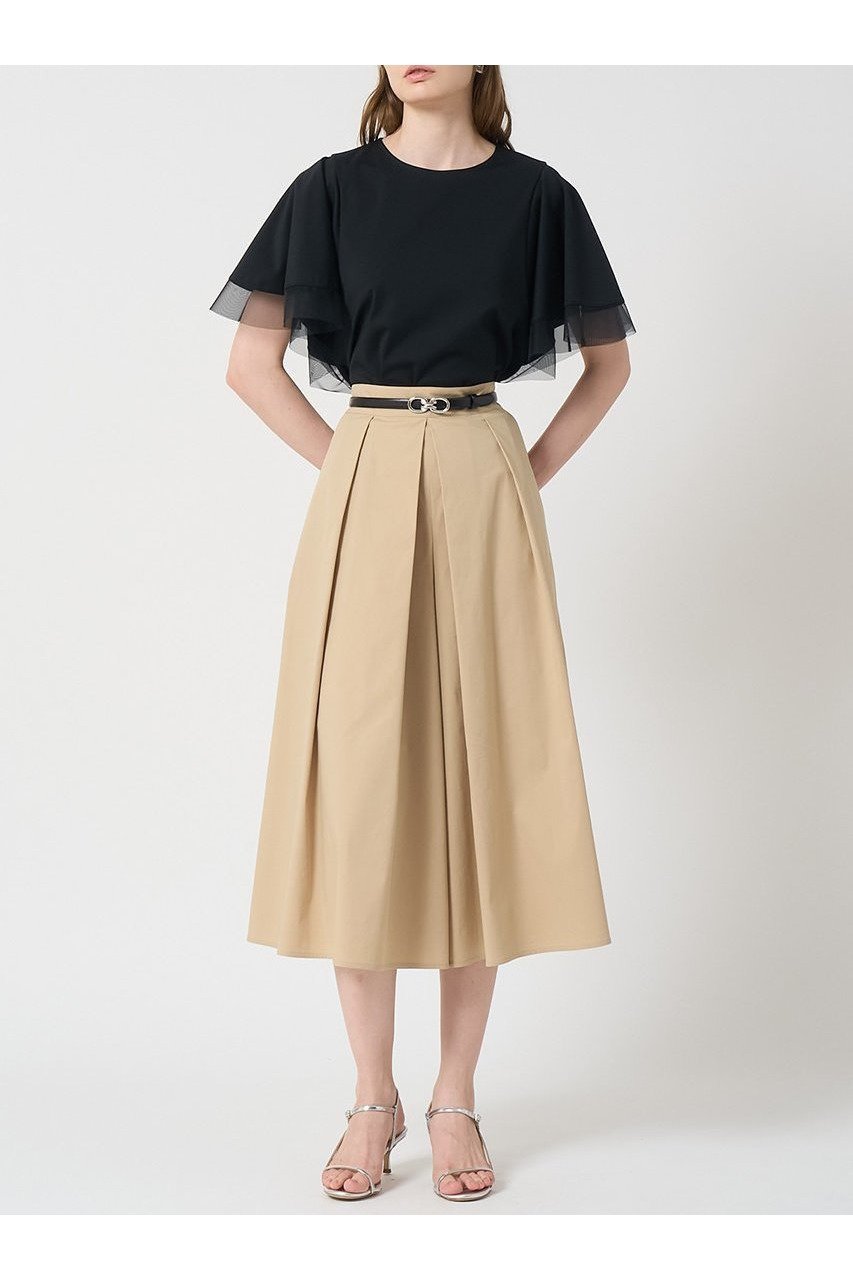 【アナイ/ANAYI】のストレッチブロードタックフレアパンツ 人気、トレンドファッション・服の通販 founy(ファニー) 　ファッション　Fashion　レディースファッション　WOMEN　パンツ　Pants　ストレッチ　Stretch　フレア　Flare　ブロード　Broad　NEW・新作・新着・新入荷　New Arrivals　other-6|ID: prp329100004573026 ipo3291000000032363400