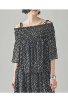 【カレンソロジー/Curensology】のドットジャガードブラウス 人気、トレンドファッション・服の通販 founy(ファニー) ファッション Fashion レディースファッション WOMEN トップス・カットソー Tops/Tshirt シャツ/ブラウス Shirts/Blouses おすすめ Recommend カーゴパンツ Cargo Pants キャミソール Camisole シフォン Chiffon ショート Short ジャカード Jacquard スリーブ Sleeve セットアップ Set Up デニム Denim プリント Print 夏 Summer NEW・新作・新着・新入荷 New Arrivals 日本製 Made In Japan 水玉 Polka Dots |ID:prp329100004573028