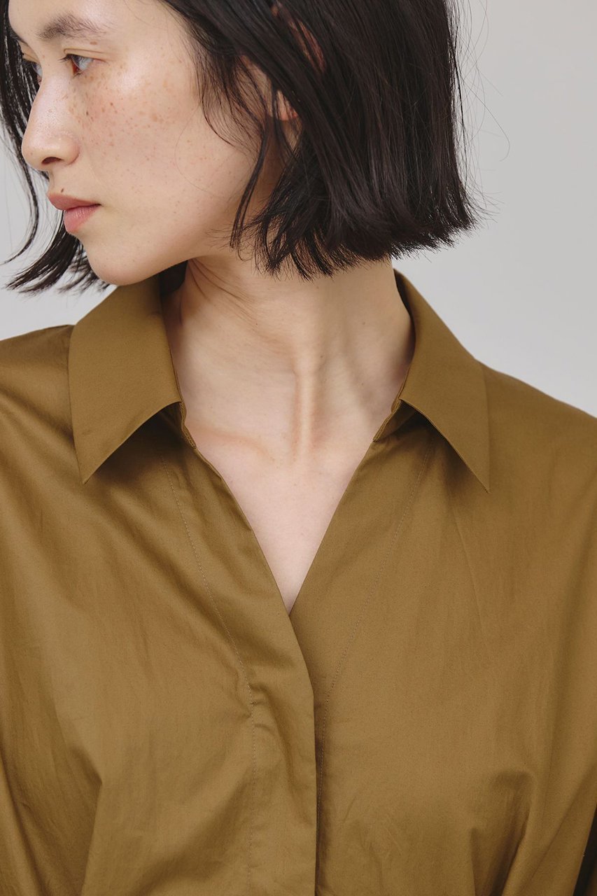 【カレンソロジー/Curensology】のタックシャツワンピース 人気、トレンドファッション・服の通販 founy(ファニー) 　ファッション　Fashion　レディースファッション　Fashion for Women　ワンピース　Dresses　シャツワンピース / 1枚で着映えコーデ　Shirt Dresses　チュニック　Tunic Tops & Dresses　サンダル　Sandals, Summer Shoes　シェイプ　Shape, Slim Fit　チュニック　Tunic, Long Top　ロング　Long, Long-Length　other-6|ID: prp329100004573031 ipo3291000000035311075