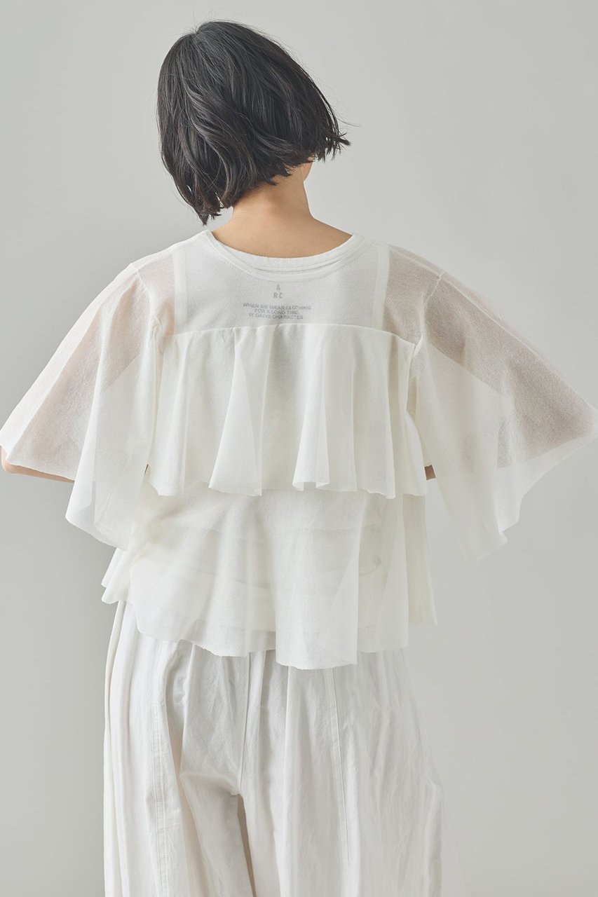 【カレンソロジー/Curensology】のフレアー2WAYニットプルオーバー 人気、トレンドファッション・服の通販 founy(ファニー) 　ファッション　Fashion　レディースファッション　WOMEN　トップス・カットソー　Tops/Tshirt　ニット　Knit Tops　プルオーバー　Pullover　なめらか　Smooth　サマー　Summer　シアー　Sheer　デニム　Denim　フレア　Flare　NEW・新作・新着・新入荷　New Arrivals　other-4|ID: prp329100004573033 ipo3291000000032363455