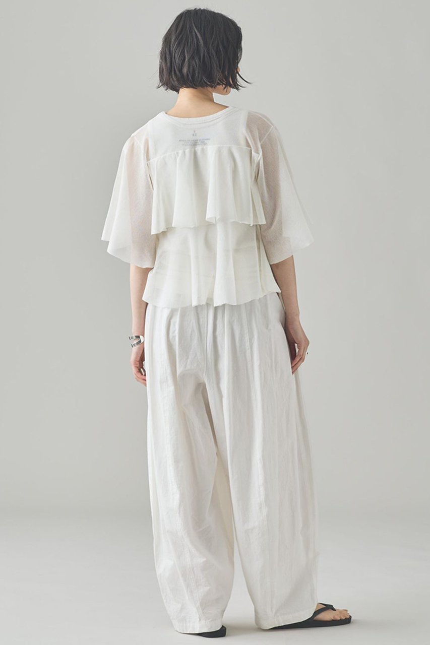 【カレンソロジー/Curensology】のフレアー2WAYニットプルオーバー 人気、トレンドファッション・服の通販 founy(ファニー) 　ファッション　Fashion　レディースファッション　WOMEN　トップス・カットソー　Tops/Tshirt　ニット　Knit Tops　プルオーバー　Pullover　なめらか　Smooth　サマー　Summer　シアー　Sheer　デニム　Denim　フレア　Flare　NEW・新作・新着・新入荷　New Arrivals　other-7|ID: prp329100004573033 ipo3291000000032363458