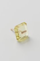 【ヒロタカ/Hirotaka】の【Bird of Paradise】Naked Square Stone Stud ピアス(片耳用) レモンクォーツ|ID:prp329100004573038