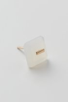 【ヒロタカ/Hirotaka】の【Bird of Paradise】Naked Square Stone Stud ピアス(片耳用) 人気、トレンドファッション・服の通販 founy(ファニー) ファッション Fashion レディースファッション WOMEN ジュエリー Jewelry リング Rings イヤリング Earrings 2025年 2025 イヤリング Earrings 片耳 One Ear A/W・秋冬 Aw・Autumn/Winter・Fw・Fall-Winter thumbnail ホワイトカルセドニー|ID: prp329100004573039 ipo3291000000032363592