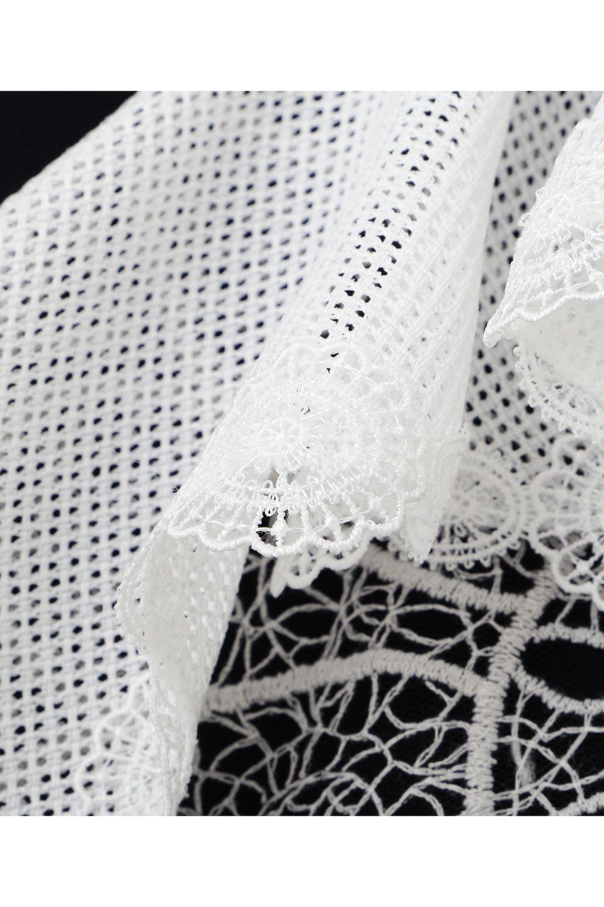 【アドーア/ADORE】のクロシェドッキングブラウス 人気、トレンドファッション・服の通販 founy(ファニー) 　ファッション　Fashion　レディースファッション　Fashion for Women　トップス・カットソー　Cut & Sew Tops　キャミソール&ノースリーブ　Camisoles & Sleeveless Tops　シャツ・ブラウス・オフィスカジュアル　Elegant Blouses & Button-Ups　セットアップ　Set-Up, Coordinated Outfit　ノースリーブ　Sleeveless, No-Sleeve　ラッフル　Ruffle, Frill　再入荷　Restock / Back in Stock　other-5|ID: prp329100004573061 ipo3291000000034988973