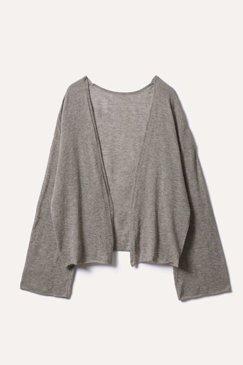 【プリスティン/PRISTINE】の爽ヤクボレロカーデ インテリア・キッズ・メンズ・レディースファッション・服の通販 founy(ファニー) 　ファッション　Fashion　レディースファッション　WOMEN　トップス・カットソー　Tops/Tshirt　ニット　Knit Tops　カーディガン　Cardigans　カーディガン　Cardigan　シアー　Sheer　ショート　Short　ボレロ　Bolero　NEW・新作・新着・新入荷　New Arrivals　グレー|ID: prp329100004573866 ipo3291000000032375595