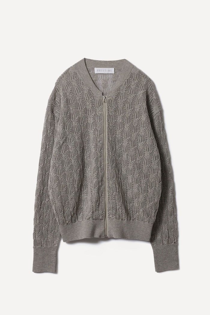 【プリスティン/PRISTINE】の爽ヤクレーシーニットブルゾン インテリア・キッズ・メンズ・レディースファッション・服の通販 founy(ファニー) https://founy.com/ ファッション Fashion レディースファッション Fashion for Women アウター Coat / Outerwear Collection レディースジャケット・軽アウター Jackets ブルゾンジャケット・スポーティアウター Blouson Jackets ジャケット Jacket, Outerwear ブルゾン Blouson, Bomber Jacket レーシー Lacy, Lace-Like エレガント 上品 Elegant 夏 Summer 透かし Cut-Out, Lacework |ID: prp329100004573868 ipo3291000000036116518