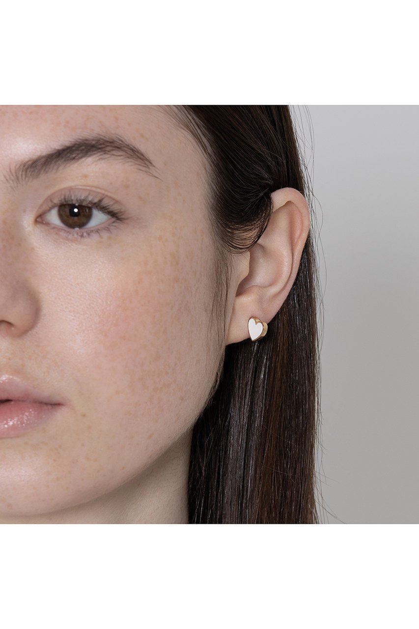 【ビジュードエム/Bijou de M】の【受注生産】リバーシブルハートピアス(片耳用) 人気、トレンドファッション・服の通販 founy(ファニー) 　ファッション　Fashion　レディースファッション　Fashion for Women　ジュエリー　Jewelry　ファッションリング　Fashion Rings　イヤリング・フープ・ドロップタイプ　Hoop, Drop & Clip Earrings　おすすめ　Recommended / Our Picks　アシンメトリー　Asymmetrical Style　イヤリング　Earrings　ダイヤモンド　Diamond, Brilliant Cut　片耳　One-Ear, Single Earring　other-2|ID: prp329100004573893 ipo3291000000035340651