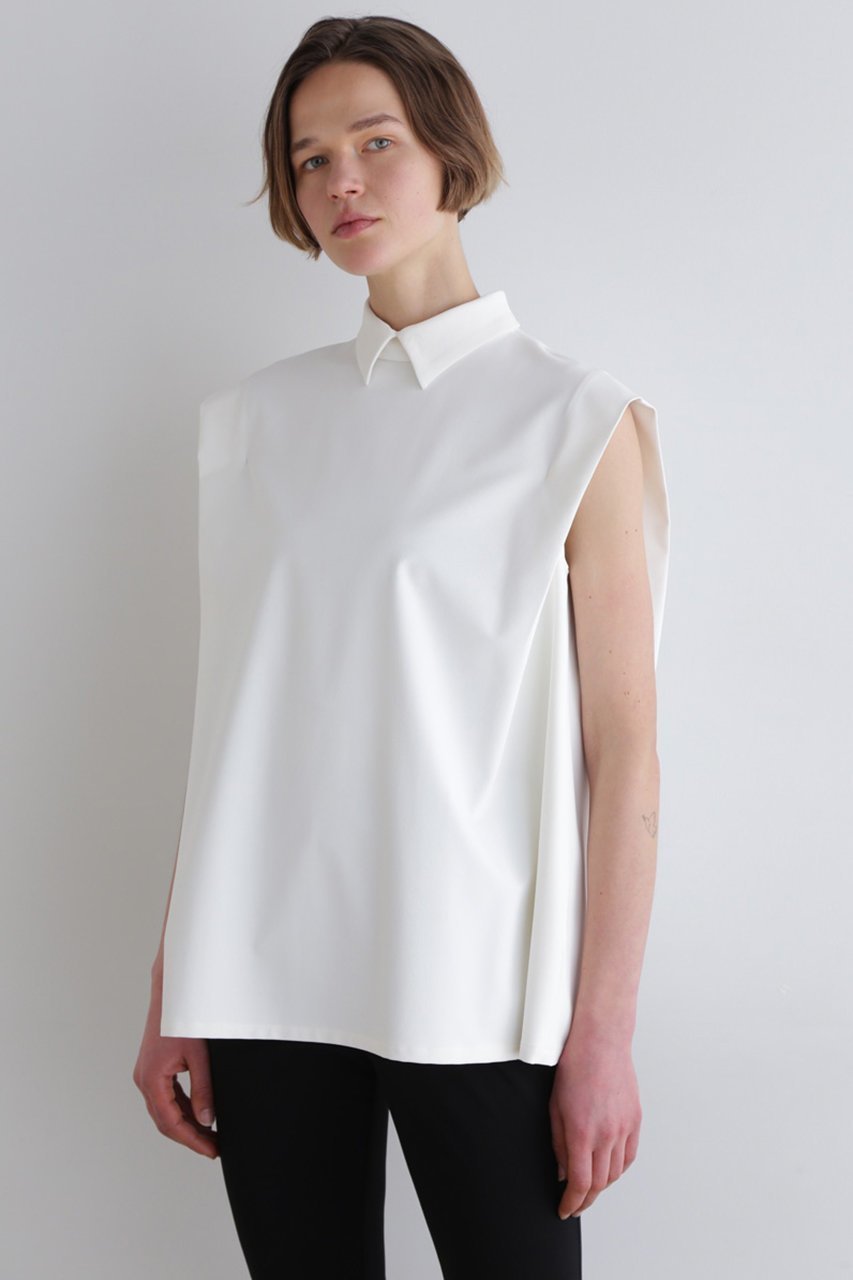 【ル フィル/LE PHIL】のストレッチオックスノースリーブブラウス 人気、トレンドファッション・服の通販 founy(ファニー) 　ファッション　Fashion　レディースファッション　Fashion for Women　トップス・カットソー　Cut & Sew Tops　キャミソール&ノースリーブ　Camisoles & Sleeveless Tops　シャツ・ブラウス・オフィスカジュアル　Elegant Blouses & Button-Ups　おすすめ　Recommended / Our Picks　コンパクト　Compact, Small Size　ストレッチ　Stretch, Stretchy Fabric　ノースリーブ　Sleeveless, No-Sleeve　パターン　Pattern, Design Print　エレガント 上品　Elegant　夏　Summer　other-8|ID: prp329100004573900 ipo3291000000032852071