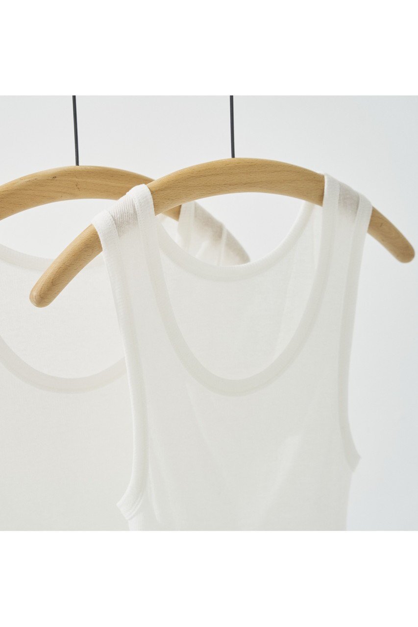 【プリスティン/PRISTINE】のフロストテレコタンクトップ 人気、トレンドファッション・服の通販 founy(ファニー) 　ファッション　Fashion　レディースファッション　Fashion for Women　下着・ランジェリー　Lingerie & Intimates　その他ランジェリー・インナーアイテム　Other Lingerie / Intimates　なめらか　Smooth, Silky Texture　インナー　Innerwear　シンプル　Simple, Minimal　タンク　Tank Top, Sleeveless Top　テレコ　Ribbed, Rib Stitch　フィット　Fit, Slim Fit　ラウンド　Round, Round Neck　ランジェリー　Lingerie, Intimate Wear　夏　Summer　other-5|ID: prp329100004573908 ipo3291000000032376337