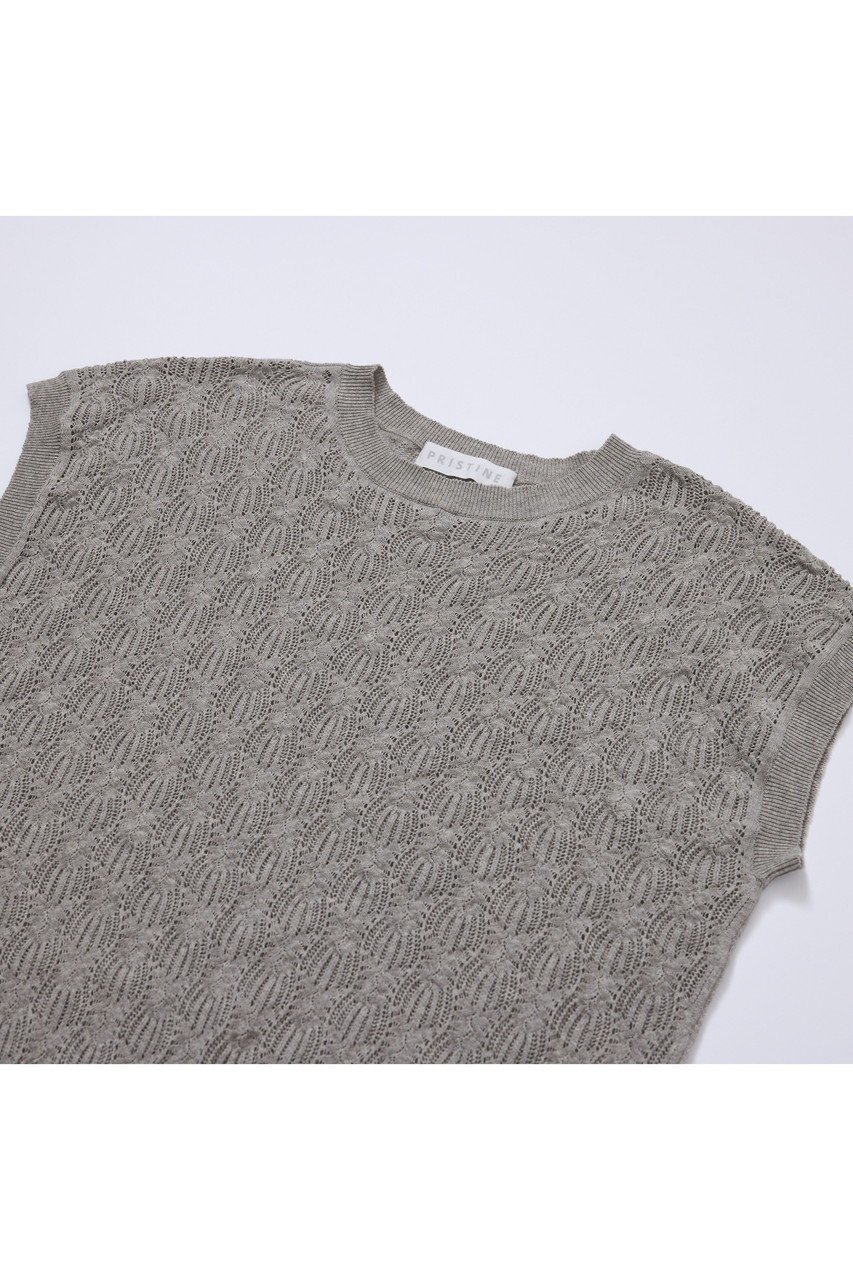 【プリスティン/PRISTINE】の爽ヤクレーシーニットベスト 人気、トレンドファッション・服の通販 founy(ファニー) 　ファッション　Fashion　レディースファッション　WOMEN　アウター　Coat Outerwear　ジャケット　Jackets　ジャケット　Jacket　ドロップ　Drop　ベスト　Vest　レーシー　Lacey　エレガント 上品　Elegant　夏　Summer　NEW・新作・新着・新入荷　New Arrivals　透かし　Watermark　other-2|ID: prp329100004573919 ipo3291000000032376419