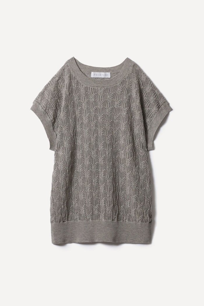 【プリスティン/PRISTINE】の爽ヤクレーシーニットベスト インテリア・キッズ・メンズ・レディースファッション・服の通販 founy(ファニー) https://founy.com/ ファッション Fashion レディースファッション Fashion for Women アウター Coat / Outerwear Collection レディースジャケット・軽アウター Jackets ジャケット Jacket, Outerwear ドロップ Drop Shoulder, Dropped Style ベスト Vest, Waistcoat レーシー Lacy, Lace-Like エレガント 上品 Elegant 夏 Summer 透かし Cut-Out, Lacework |ID: prp329100004573919 ipo3291000000036866676