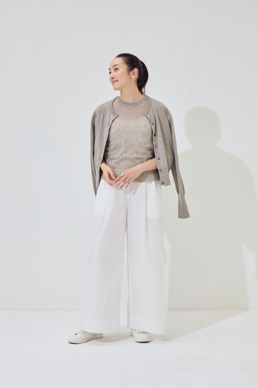 【プリスティン/PRISTINE】のポプリンタックワイドパンツ 人気、トレンドファッション・服の通販 founy(ファニー) 　ファッション　Fashion　レディースファッション　Fashion for Women　パンツ　Pants & Trousers　ポケット　Pocket, Pocket Detail　リラックス　Relax, Relaxed Fit　ワイド　Wide, Wide Fit　人気　Popular, Best Seller　夏　Summer　春　Spring　S/S・春夏　SS, Spring/Summer, Warm Season　other-7|ID: prp329100004573921 ipo3291000000035340722