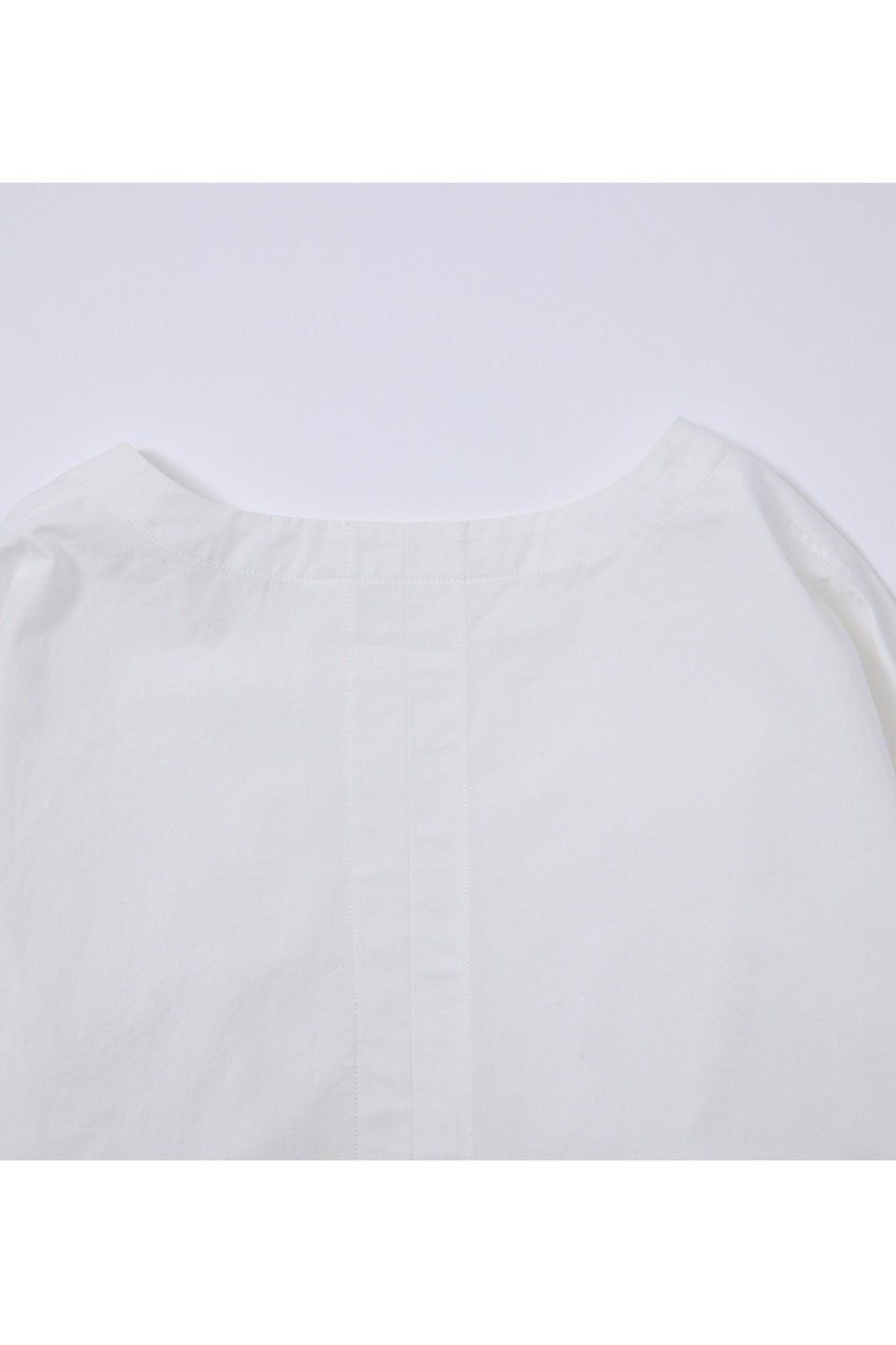 【プリスティン/PRISTINE】のポプリンノーカラーシャツ 人気、トレンドファッション・服の通販 founy(ファニー) 　ファッション　Fashion　レディースファッション　WOMEN　トップス・カットソー　Tops/Tshirt　シャツ/ブラウス　Shirts/Blouses　ロング / Tシャツ　T-Shirts　カットソー　Cut and Sewn　スリット　Slit　スリーブ　Sleeve　フロント　Front　リラックス　Relax　ロング　Long　人気　Popularity　夏　Summer　NEW・新作・新着・新入荷　New Arrivals　春　Spring　S/S・春夏　Ss・Spring/Summer　other-5|ID: prp329100004573922 ipo3291000000032376450