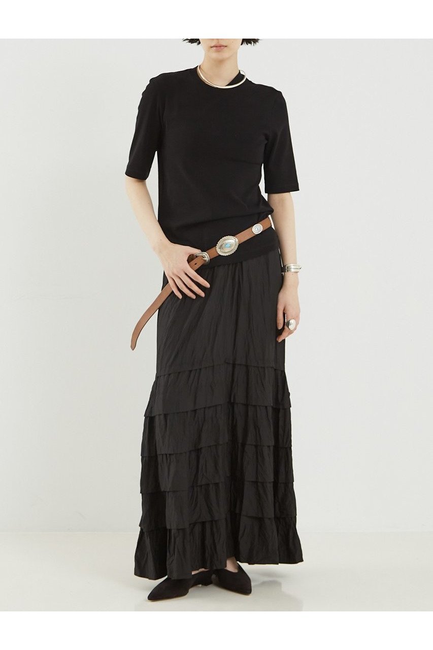 【ザ ストア バイ シー/THE STORE by C】のフリルスカート 人気、トレンドファッション・服の通販 founy(ファニー) 　ファッション　Fashion　レディースファッション　WOMEN　スカート　Skirt　ロングスカート　Long Skirt　ギャザー　Gather　シルク　Silk　シンプル　Simple　フリル　Frills　ロング　Long　ワッシャー　Washer　夏　Summer　NEW・新作・新着・新入荷　New Arrivals　other-2|ID: prp329100004573926 ipo3291000000032376501