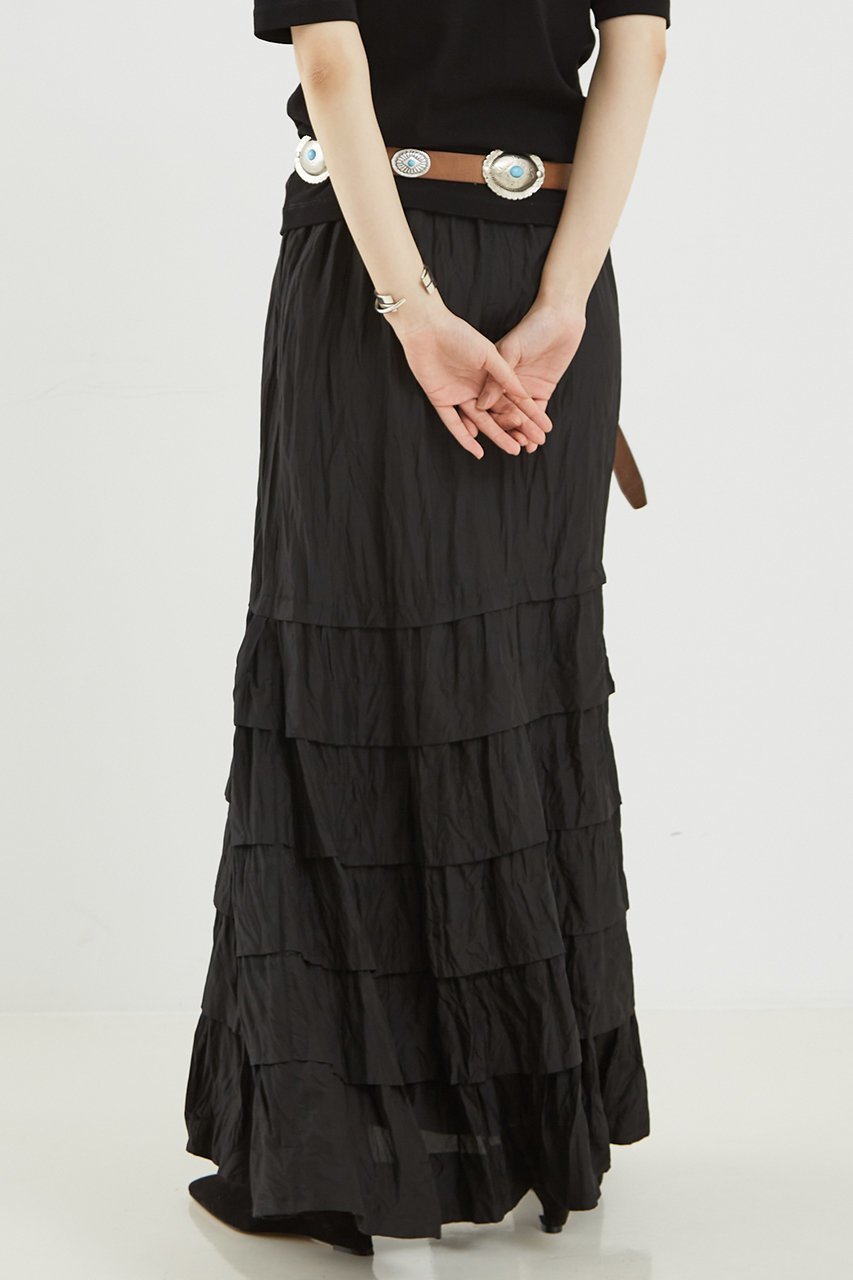 【ザ ストア バイ シー/THE STORE by C】のフリルスカート 人気、トレンドファッション・服の通販 founy(ファニー) 　ファッション　Fashion　レディースファッション　WOMEN　スカート　Skirt　ロングスカート　Long Skirt　ギャザー　Gather　シルク　Silk　シンプル　Simple　フリル　Frills　ロング　Long　ワッシャー　Washer　夏　Summer　NEW・新作・新着・新入荷　New Arrivals　other-4|ID: prp329100004573926 ipo3291000000032376503