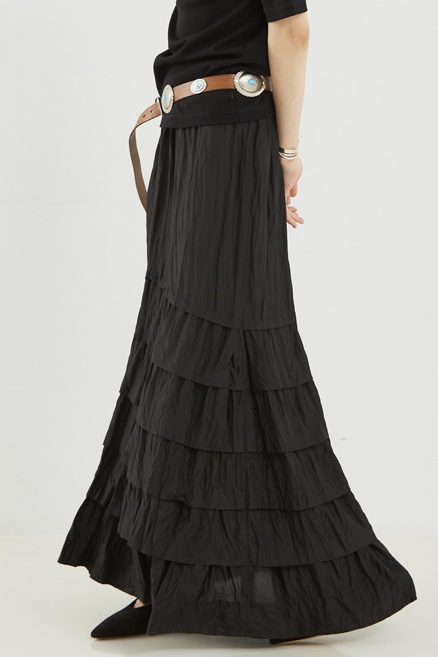 【ザ ストア バイ シー/THE STORE by C】のフリルスカート 人気、トレンドファッション・服の通販 founy(ファニー) 　ファッション　Fashion　レディースファッション　Fashion for Women　スカート　Skirts　ロングスカート　Long Skirts / Maxi & Midi Skirts　ギャザー　Gathered, Ruffled　シルク　Silk, 100% Silk　シンプル　Simple, Minimal　フリル　Frill, Ruffle　ロング　Long, Long-Length　ワッシャー　Washer, Crinkled Finish　夏　Summer　other-3|ID: prp329100004573926 ipo3291000000036201172