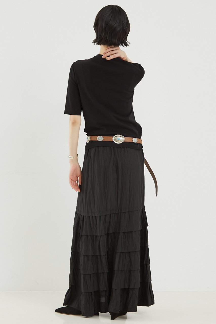 【ザ ストア バイ シー/THE STORE by C】のフリルスカート 人気、トレンドファッション・服の通販 founy(ファニー) 　ファッション　Fashion　レディースファッション　Fashion for Women　スカート　Skirts　ロングスカート　Long Skirts / Maxi & Midi Skirts　ギャザー　Gathered, Ruffled　シルク　Silk, 100% Silk　シンプル　Simple, Minimal　フリル　Frill, Ruffle　ロング　Long, Long-Length　ワッシャー　Washer, Crinkled Finish　夏　Summer　other-5|ID: prp329100004573926 ipo3291000000036201174