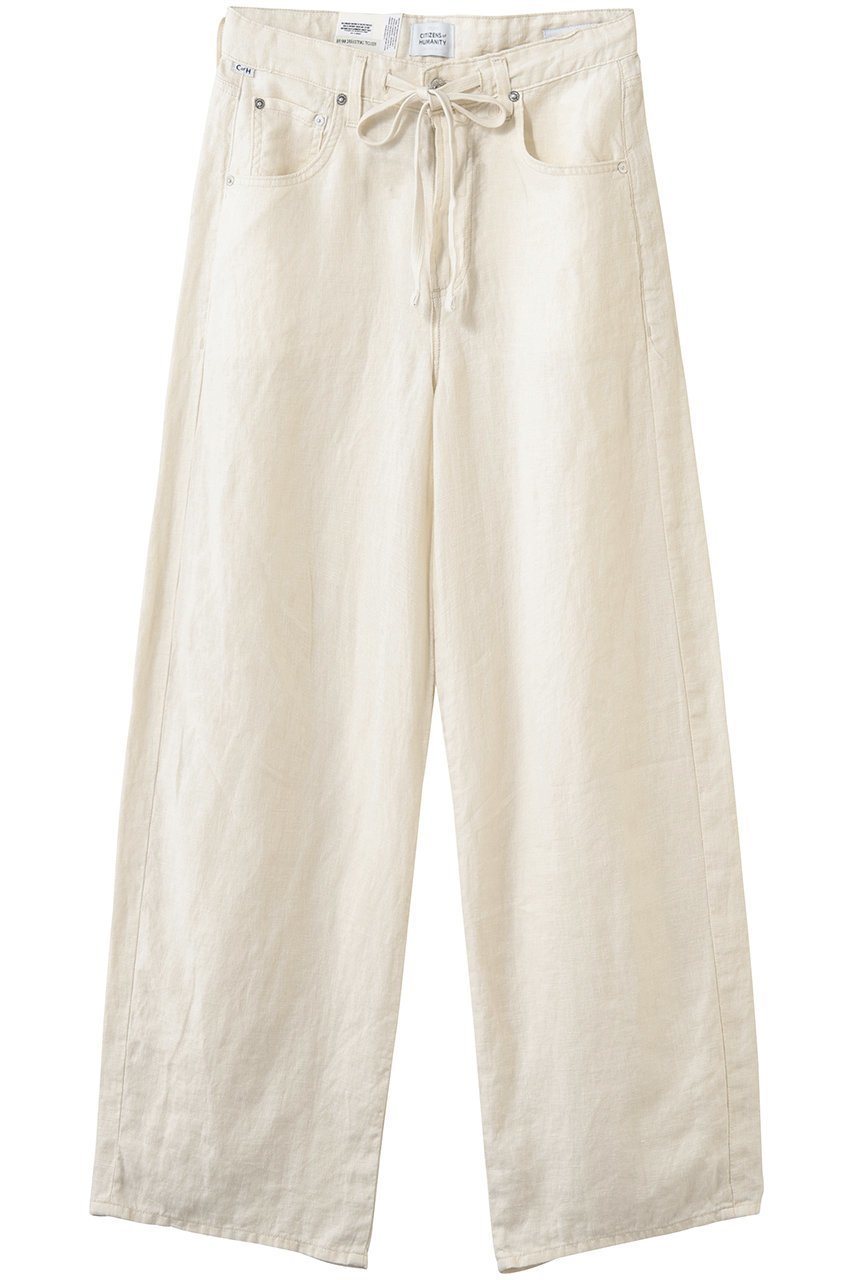 【シチズンズ オブ ヒューマニティー/CITIZENS OF HUMANITY】のBRYNN ドローストリングリネンパンツ インテリア・キッズ・メンズ・レディースファッション・服の通販 founy(ファニー) ファッション Fashion レディースファッション Fashion for Women パンツ Pants & Trousers おすすめ Recommended / Our Picks スウェット / スエット Sweatshirt, Sweatwear ストレート Straight, Straight Cut ドローストリング Drawstring, Pull Cord リネン Linen, Linen Fabric レース Lace, Lace Fabric ワイド Wide, Wide Fit 新作・新入荷 New Arrivals / New In PALE STONE|ID: prp329100004574845 ipo3291000000036846078