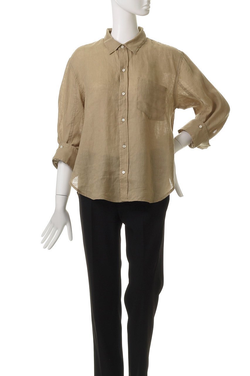 【シチズンズ オブ ヒューマニティー/CITIZENS OF HUMANITY】のKAYLA shrunken リネンシャツ 人気、トレンドファッション・服の通販 founy(ファニー) 　ファッション　Fashion　レディースファッション　Fashion for Women　トップス・カットソー　Cut & Sew Tops　シャツ・ブラウス・オフィスカジュアル　Elegant Blouses & Button-Ups　スリーブ　Sleeve, Long Sleeve / Short Sleeve　リネン　Linen, Linen Fabric　ロング　Long, Long-Length　羽織　Haori, Light Jacket　other-8|ID: prp329100004574846 ipo3291000000036233961