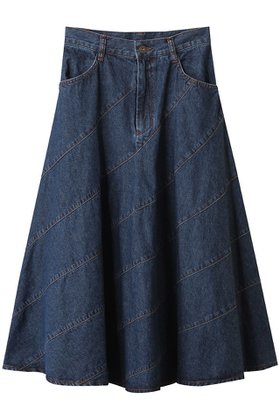【ミュベール/MUVEIL】 リボンバイアスデニムスカート人気、トレンドファッション・服の通販 founy(ファニー) ファッション Fashion レディースファッション WOMEN スカート Skirt デニムスカート Denim Skirts 2025年 2025 クロップド Cropped デニム Denim フレア Flare ポケット Pocket リボン Ribbon A/W・秋冬 Aw・Autumn/Winter・Fw・Fall-Winter |ID:prp329100004574850