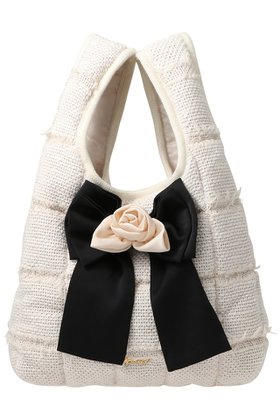 【ミュベール/MUVEIL】 ローズコサージュバッグ人気、トレンドファッション・服の通販 founy(ファニー) ファッション Fashion レディースファッション Fashion for Women バッグ Bags フォルム Silhouette, Form ポケット Pocket, Pocket Detail リップ Lip, Lip Motif リボン Ribbon, Bow A/W・秋冬 Autumn/Winter |ID:prp329100004574852