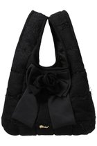 【ミュベール/MUVEIL】のローズコサージュバッグ 人気、トレンドファッション・服の通販 founy(ファニー) ファッション Fashion レディースファッション Fashion for Women バッグ Bags フォルム Silhouette, Form ポケット Pocket, Pocket Detail リップ Lip, Lip Motif リボン Ribbon, Bow A/W・秋冬 Autumn/Winter thumbnail ブラック|ID: prp329100004574852 ipo3291000000035102559