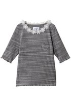 【ミュベール/MUVEIL】のフラワーレース付きハートパッチTシャツ 人気、トレンドファッション・服の通販 founy(ファニー) ファッション Fashion レディースファッション Fashion for Women トップス・カットソー Cut & Sew Tops シャツ・ブラウス・オフィスカジュアル Elegant Blouses & Button-Ups ロングTシャツ・Tシャツ Longline T-Shirts & Tees カットソー・ベーシックTシャツ Cut-and-Sewn Tops / Stretch Tees & Basics インナー Innerwear ショート Short, Short Length シンプル Simple, Minimal スリーブ Sleeve, Long Sleeve / Short Sleeve パッチ Patch, Appliqué フラワー Flower, Floral レース Lace, Lace Fabric ワイド Wide, Wide Fit thumbnail グレー|ID: prp329100004575710 ipo3291000000035340753