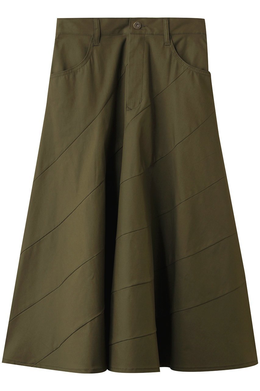 【ミュベール/MUVEIL】のリボンバイアスチノスカート 人気、トレンドファッション・服の通販 founy(ファニー) 　ファッション　Fashion　レディースファッション　Fashion for Women　スカート　Skirts　フェミニン　Feminine, Girly　フレア　Flare, Flared　ポケット　Pocket, Pocket Detail　リボン　Ribbon, Bow　切替　Switching, Contrast Panel　 other-1|ID: prp329100004575714 ipo3291000000032398897