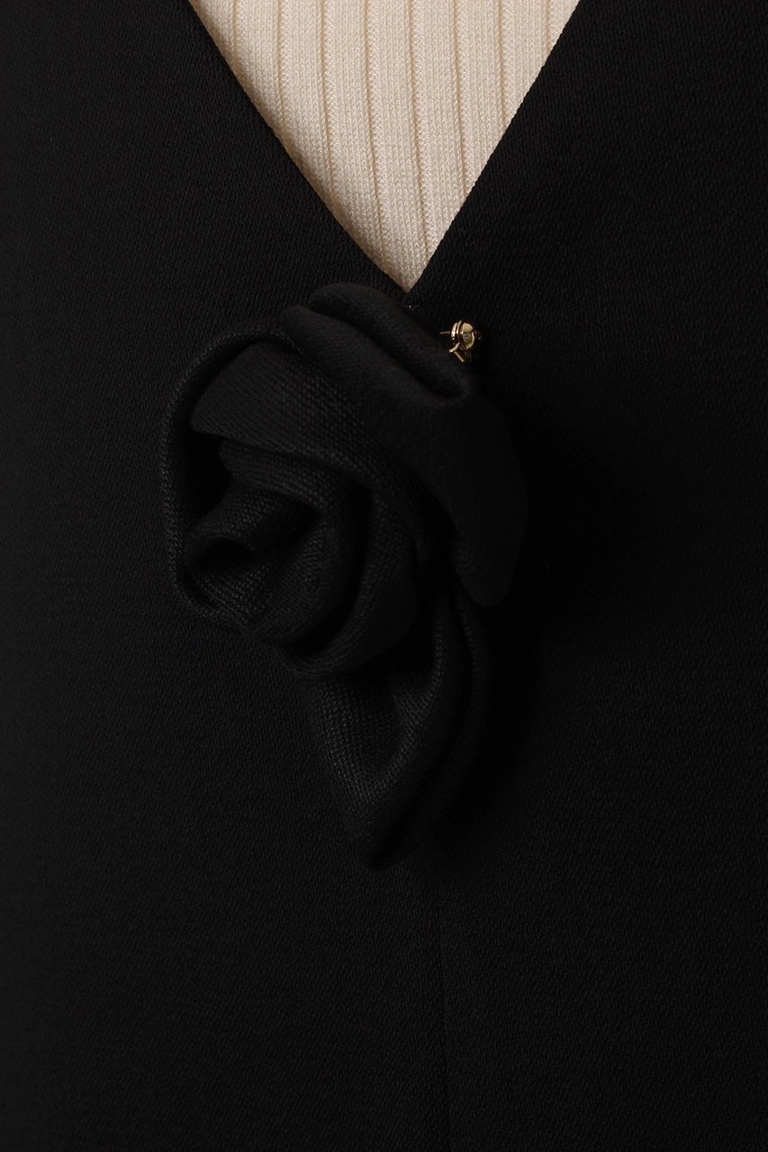 【ミュベール/MUVEIL】のローズコサージュサロペット 人気、トレンドファッション・服の通販 founy(ファニー) 　ファッション　Fashion　レディースファッション　Fashion for Women　2025年　2025　2025-2026秋冬・A/W　Autumn/Winter 2025–26 AW25–26　カッティング　Cutting Detail　サロペット　Overalls, Salopette　ハンド　Hand, Handmade　フェミニン　Feminine, Girly　A/W・秋冬　Autumn/Winter　other-6|ID: prp329100004575715 ipo3291000000032398910