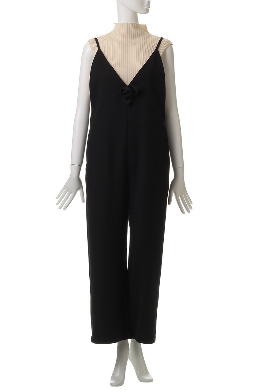 【ミュベール/MUVEIL】のローズコサージュサロペット 人気、トレンドファッション・服の通販 founy(ファニー) 　ファッション　Fashion　レディースファッション　Fashion for Women　パンツ　Pants & Trousers　カッティング　Cutting Detail　サロペット　Overalls, Salopette　ハンド　Hand, Handmade　フェミニン　Feminine, Girly　other-2|ID: prp329100004575715 ipo3291000000035340805