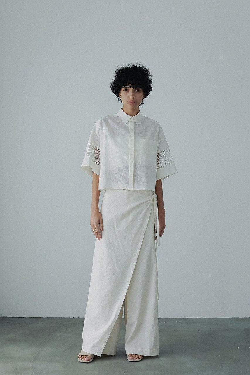 【ハー/HER.】のレースコンビショートシャツ 人気、トレンドファッション・服の通販 founy(ファニー) ファッション Fashion レディースファッション Fashion for Women トップス・カットソー Cut & Sew Tops シャツ・ブラウス・オフィスカジュアル Elegant Blouses & Button-Ups ショート Short, Short Length スリーブ Sleeve, Long Sleeve / Short Sleeve リネン Linen, Linen Fabric レース Lace, Lace Fabric ワイド Wide, Wide Fit other-6|ID: prp329100004575717 ipo3291000000035281326