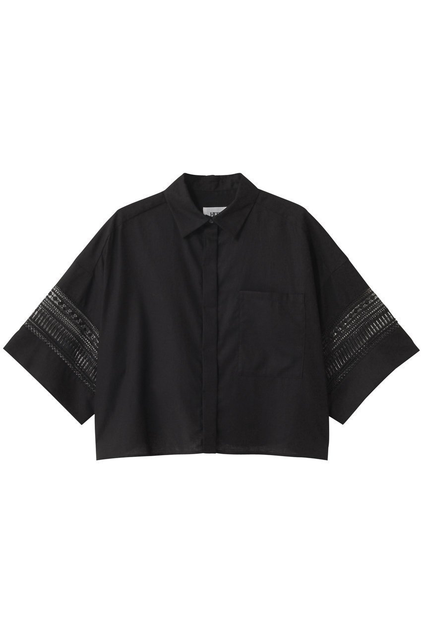 【ハー/HER.】のレースコンビショートシャツ 人気、トレンドファッション・服の通販 founy(ファニー) 　ファッション　Fashion　レディースファッション　Fashion for Women　トップス・カットソー　Cut & Sew Tops　シャツ・ブラウス・オフィスカジュアル　Elegant Blouses & Button-Ups　ショート　Short, Short Length　スリーブ　Sleeve, Long Sleeve / Short Sleeve　リネン　Linen, Linen Fabric　レース　Lace, Lace Fabric　ワイド　Wide, Wide Fit　 other-1|ID: prp329100004575717 ipo3291000000036201197