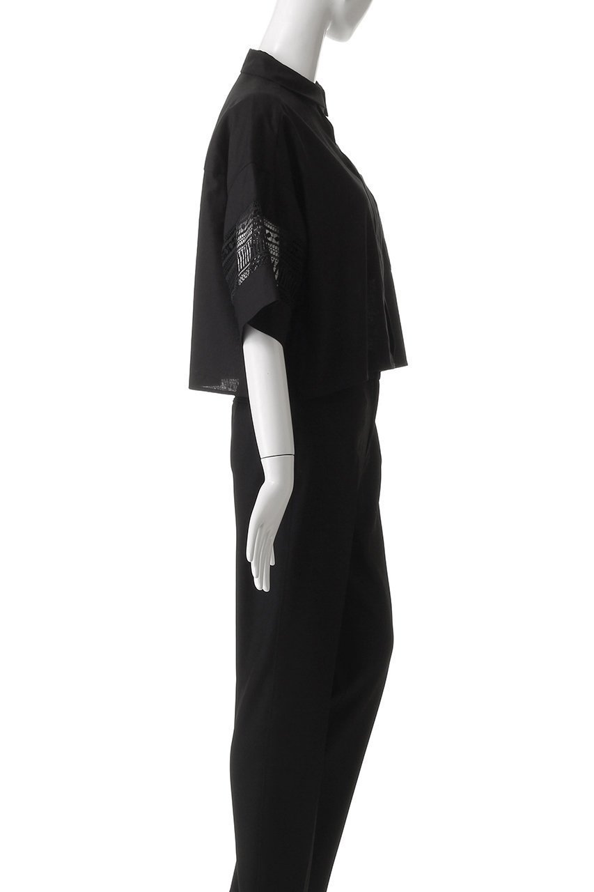 【ハー/HER.】のレースコンビショートシャツ 人気、トレンドファッション・服の通販 founy(ファニー) 　ファッション　Fashion　レディースファッション　Fashion for Women　トップス・カットソー　Cut & Sew Tops　シャツ・ブラウス・オフィスカジュアル　Elegant Blouses & Button-Ups　ショート　Short, Short Length　スリーブ　Sleeve, Long Sleeve / Short Sleeve　リネン　Linen, Linen Fabric　レース　Lace, Lace Fabric　ワイド　Wide, Wide Fit　other-3|ID: prp329100004575717 ipo3291000000036201203