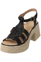 【エスメラルダ/Esmeralda】の【GAIMO】厚底グルカサンダル/MYLAN 人気、トレンドファッション・服の通販 founy(ファニー) ファッション Fashion レディースファッション Fashion for Women サンダル Sandals, Summer Shoes シューズ Shoes, Footwear シルバー Silver, Metallic Silver スタイリッシュ Stylish, Fashionable ラップ Wrap, Wrap Design 厚底 Platform Shoes thumbnail ブラック|ID: prp329100004575720 ipo3291000000035058951