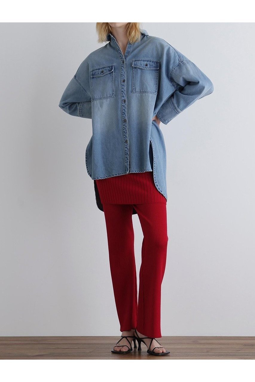 【ル フィル/LE PHIL】のリブニットスカートパンツ 人気、トレンドファッション・服の通販 founy(ファニー) 　ファッション　Fashion　レディースファッション　Ladies' Fashion Online　スカート　Skirt　おすすめ　Recommend　トレンド　Trend　フィット　Fit　リブニット　Rib Knit　other-2|ID: prp329100004576596 ipo3291000000032412296
