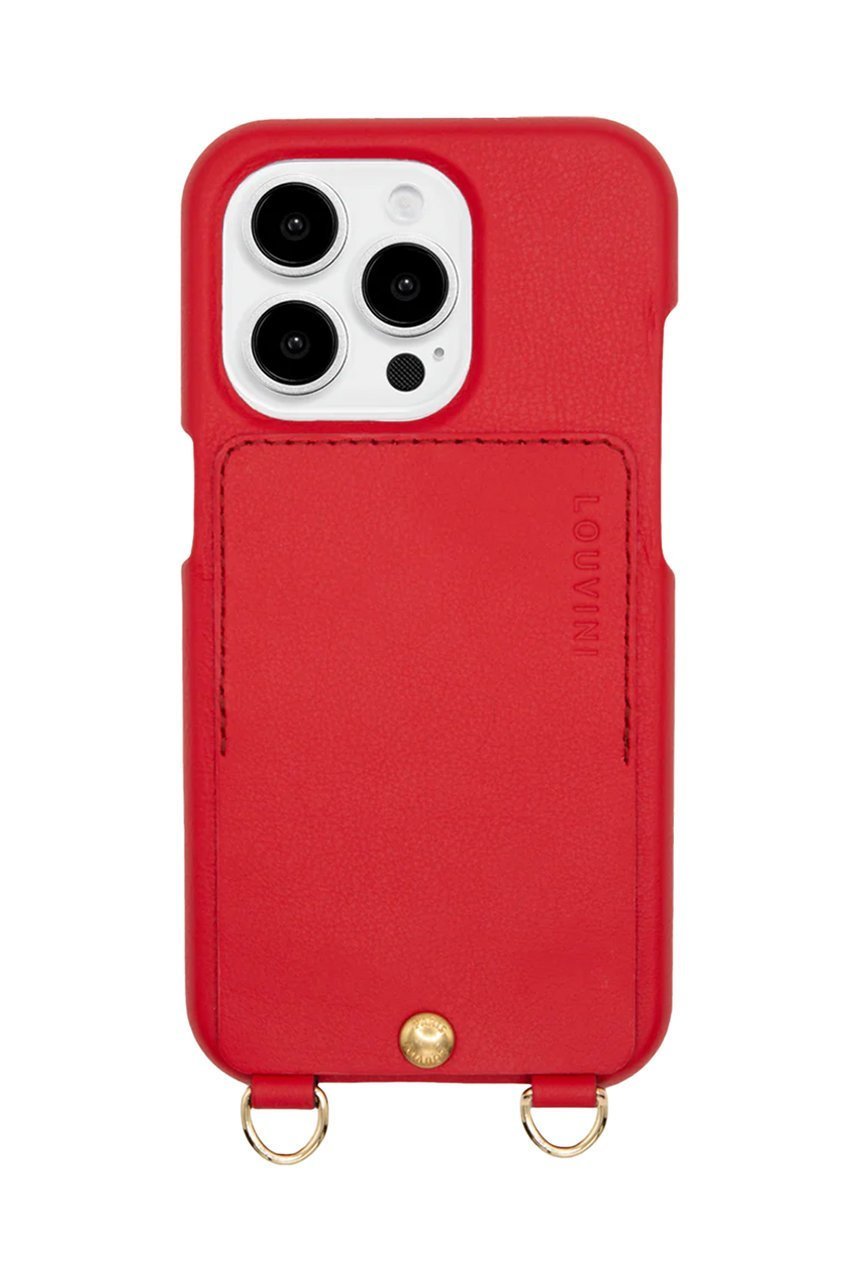 【ルヴィニ パリ/Louvini Paris】のiPhone16 スマホケース LOU インテリア・キッズ・メンズ・レディースファッション・服の通販 founy(ファニー) 　ファッション　Fashion　レディースファッション　Fashion for Women　iPhone アイフォーン　iPhone　なめらか　Smooth, Silky Texture　カメラ　Camera Accessories　スマホケース　Smartphone Case　ポケット　Pocket, Pocket Detail　再入荷　Restock / Back in Stock　RED|ID: prp329100004576598 ipo3291000000032412315