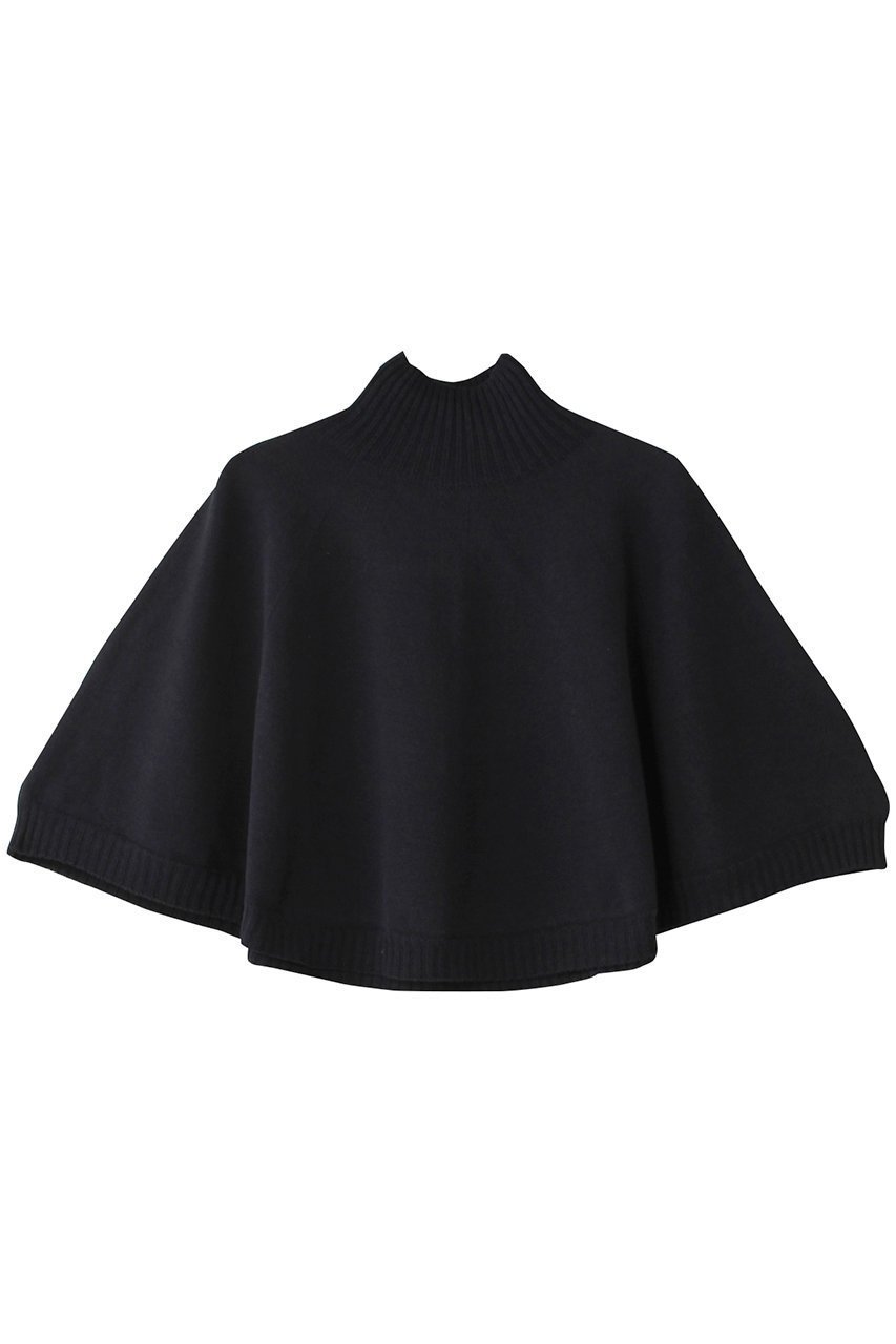【ネテネ/NETENE】のコンフィニットポンチョ インテリア・キッズ・メンズ・レディースファッション・服の通販 founy(ファニー) 　ファッション　Fashion　レディースファッション　WOMEN　トップス・カットソー　Tops/Tshirt　ニット　Knit Tops　プルオーバー　Pullover　ショート　Short　ハイネック　High Neck　ポンチョ　Poncho　ディープシー|ID: prp329100004576606 ipo3291000000032412396