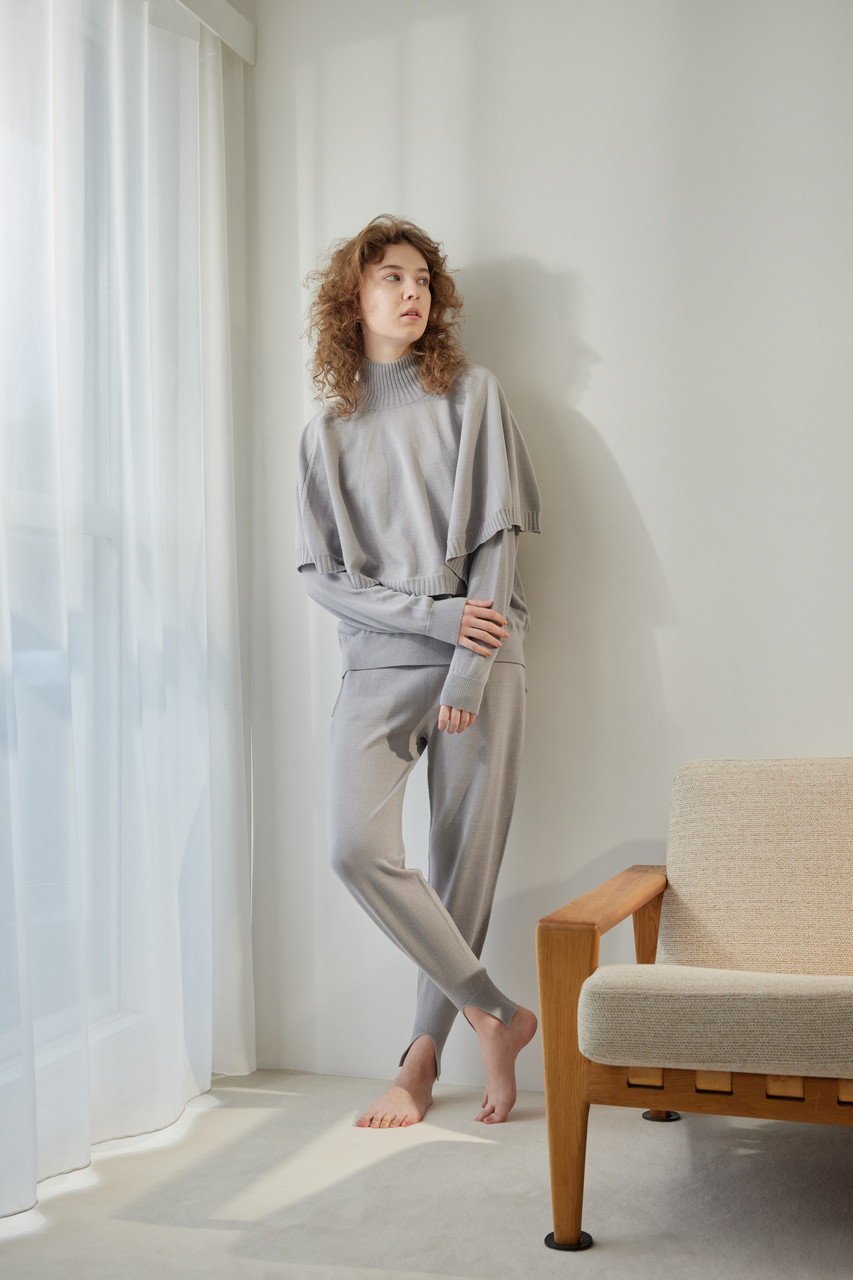 【ネテネ/NETENE】のコンフィニットポンチョ 人気、トレンドファッション・服の通販 founy(ファニー) 　ファッション　Fashion　レディースファッション　WOMEN　トップス・カットソー　Tops/Tshirt　ニット　Knit Tops　プルオーバー　Pullover　ショート　Short　ハイネック　High Neck　ポンチョ　Poncho　other-6|ID: prp329100004576606 ipo3291000000032412403