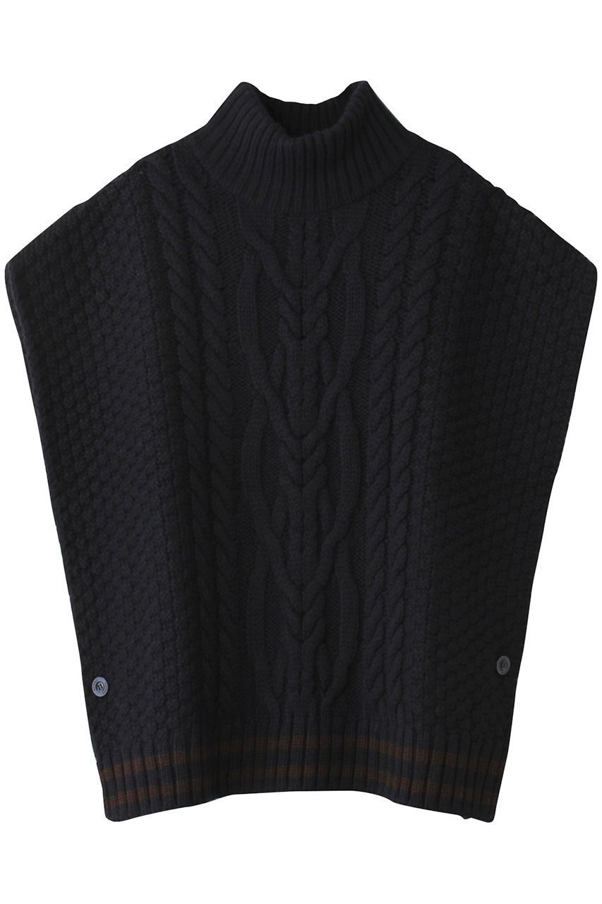 【ネテネ/NETENE】のラインハイネックベスト インテリア・キッズ・メンズ・レディースファッション・服の通販 founy(ファニー) 　ファッション　Fashion　レディースファッション　Ladies' Fashion Online　アウター　Coat Outerwear　ジャケット　Jackets　カットソー　Cut And Sew　ジャケット　Jacket　ハイネック　High Neck　ベスト　Vest　リラックス　Relax　エレガント 上品　Elegant　ディープシー|ID: prp329100004576609 ipo3291000000032412427