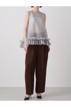 【ヒューエルミュージアム/hueLe Museum】の【hLM】オーガンジーバレルパンツ 人気、トレンドファッション・服の通販 founy(ファニー) ファッション Fashion レディースファッション WOMEN パンツ Pants おすすめ Recommend シアー Sheer ジャケット Jacket フォルム Form フォーマル Formal NEW・新作・新着・新入荷 New Arrivals thumbnail ブラウン|ID: prp329100004576611 ipo3291000000032412446